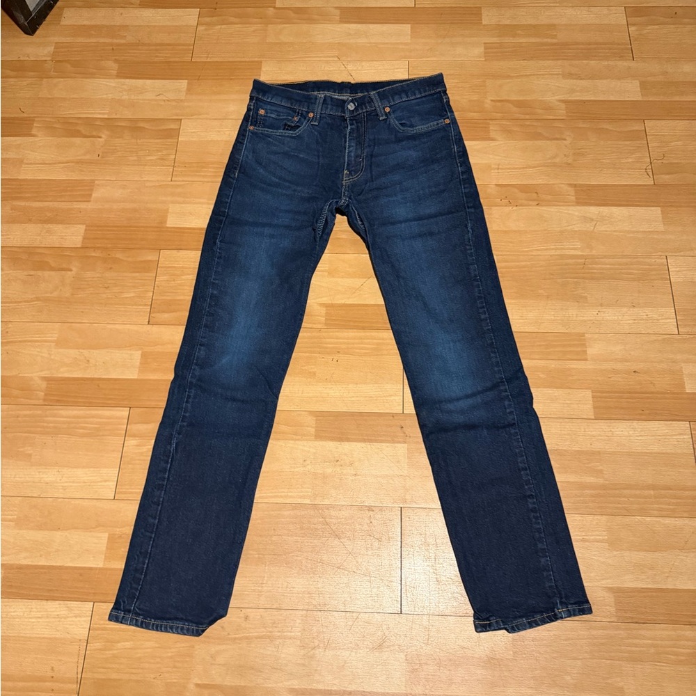 🎯Levi's 511 Faded Biker moto Stone Distress Dark Straight Slim Skinny Jeans 31